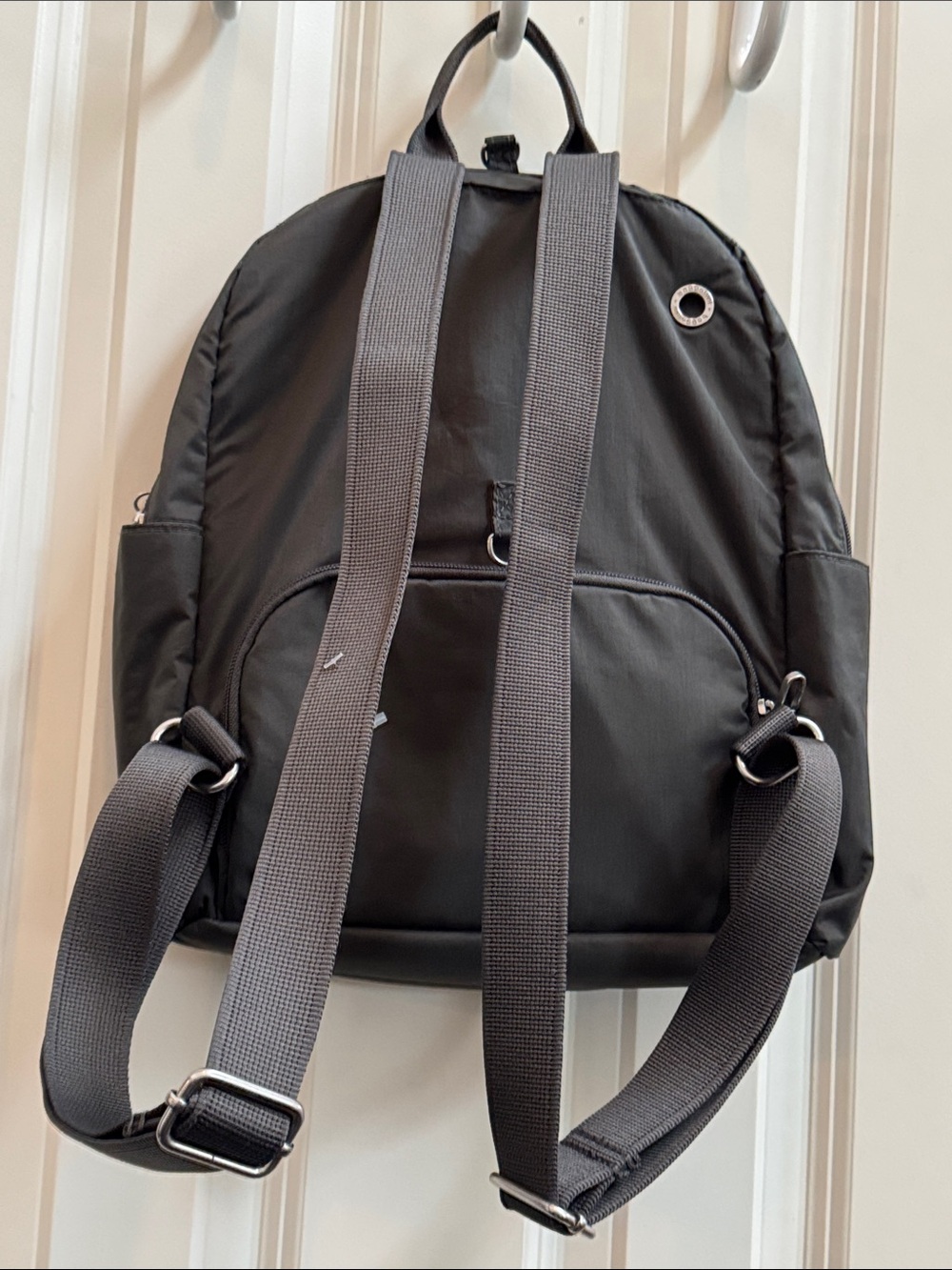 Baggallini Charcoal Black Lightweight Nylon Backpack - Picture 4 of 7